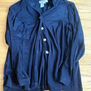 Coldwater Creek Deep Blue Knit Top